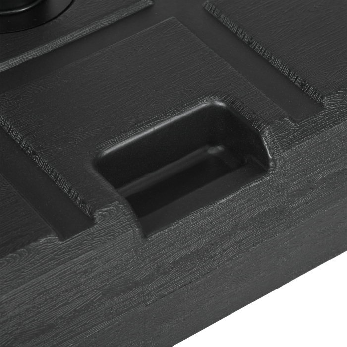  Baza pentru Umbrela de Gradina 3,5 m cu Manere, din HDPE si Otel, 49x49x36,5 cm, Negru [8]