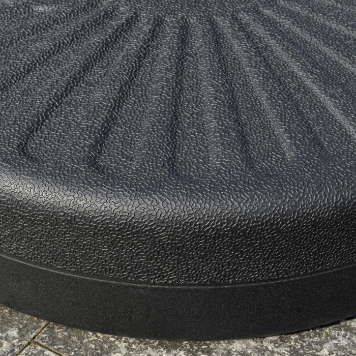  Baza pentru Umbrela de Gradina cu Stalp Central Φ3.8cm si 4.8cm, Soclu pentru Umbrela care se Umple cu Apa sau Nisip, Negru [9]