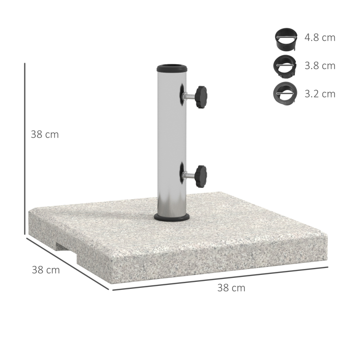  Baza pentru umbrela de gradina de 25 kg, gri [3]