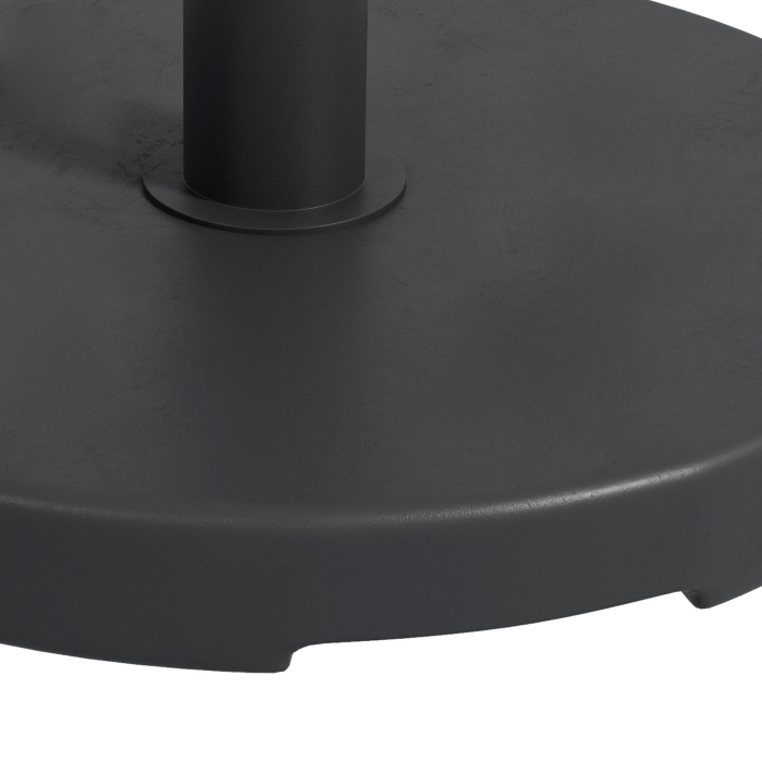  Baza pentru Umbrela de Gradina din HDPE si Ciment, cu Manivela Integrata, Ø46.5x31 cm, Negru [8]