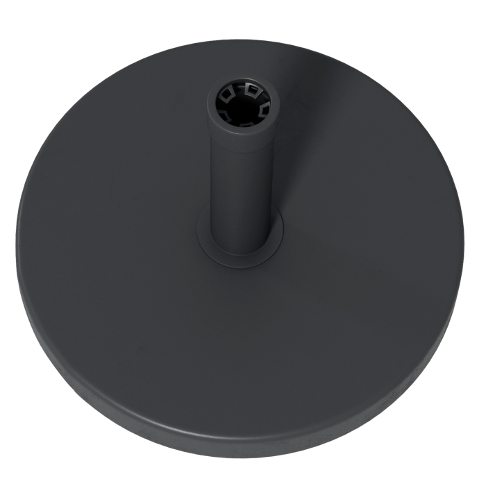 Baza pentru Umbrela de Gradina din HDPE si Ciment, cu Manivela Integrata, Ø46.5x31 cm, Negru [7]
