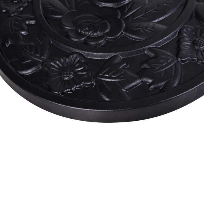 Baza  pentru Umbrela Semicirculara de Ø3.8 si Ø4.8 mm din Rasina cu Manivela, 50x31x32 cm, Negru [9]
