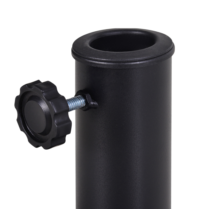 Baza  pentru Umbrela Semicirculara de Ø3.8 si Ø4.8 mm din Rasina cu Manivela, 50x31x32 cm, Negru [8]