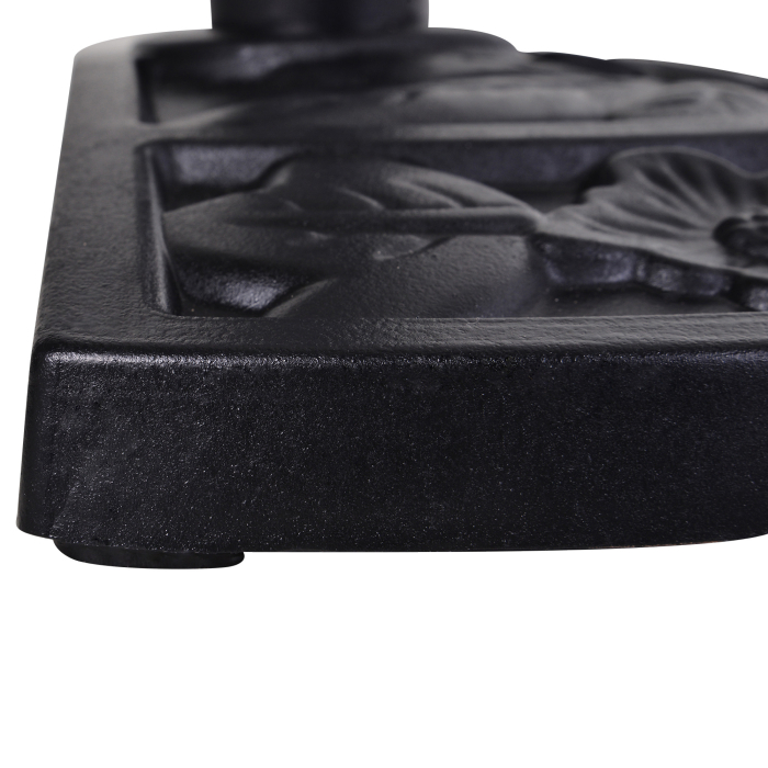 Baza  pentru Umbrela Semicirculara de Ø3.8 si Ø4.8 mm din Rasina cu Manivela, 50x31x32 cm, Negru [7]