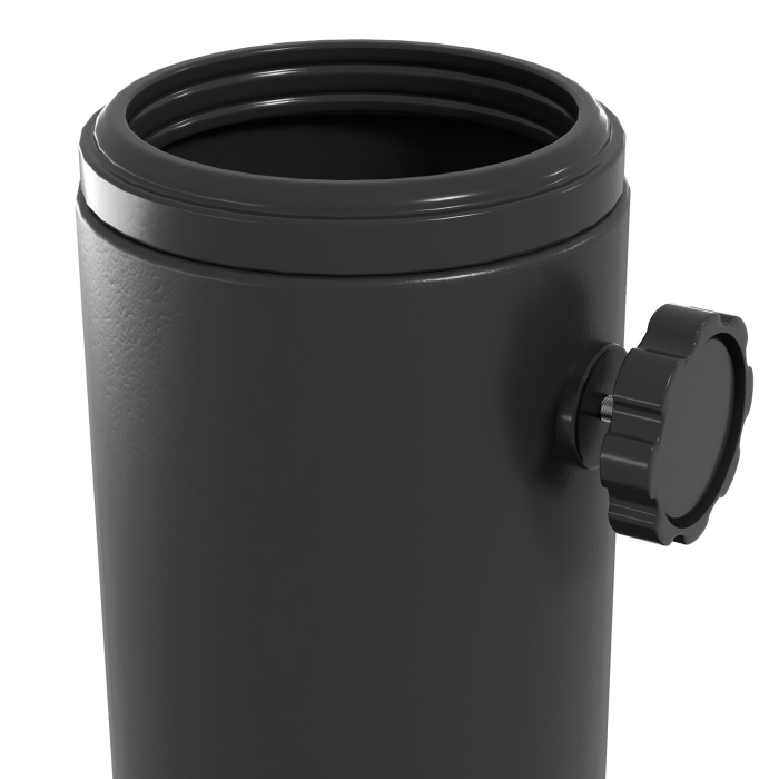  Baza Rotunda pentru Umbrela Ø43cm, 13kg din Ciment pentru Stalpi de 38mm si 48mm, Negru [9]