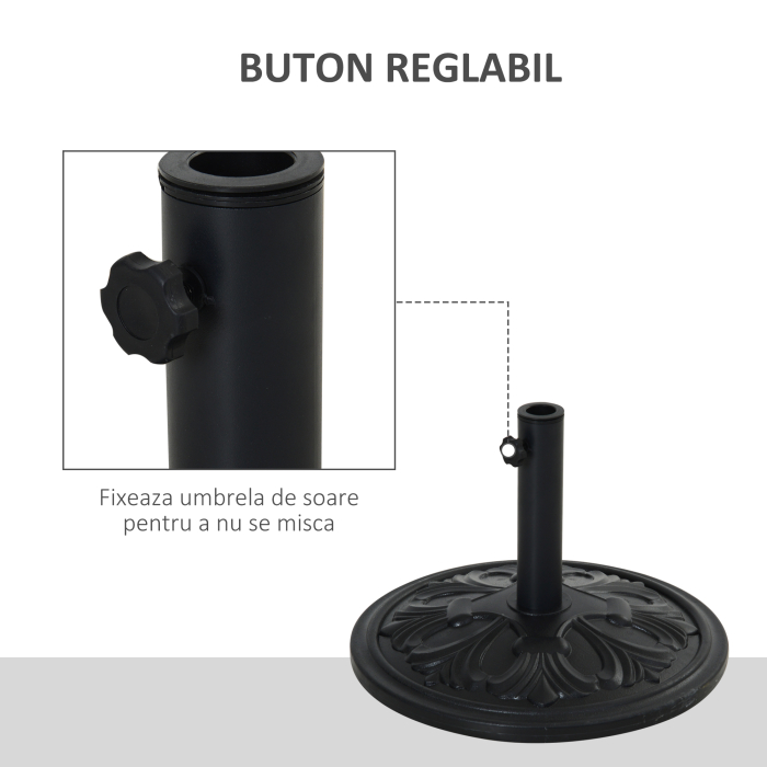  Baza Rotunda Umbrela 13 kg HDPE + Beton [4]