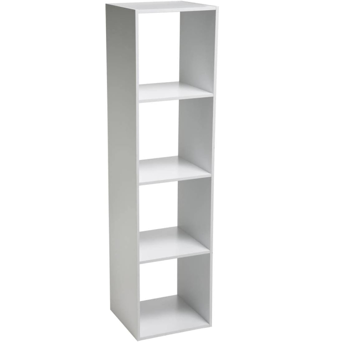 Biblioteca 5Five Mix n&apos;Modul cu 4 compartimente, 35x32x134 cm, alb [1]