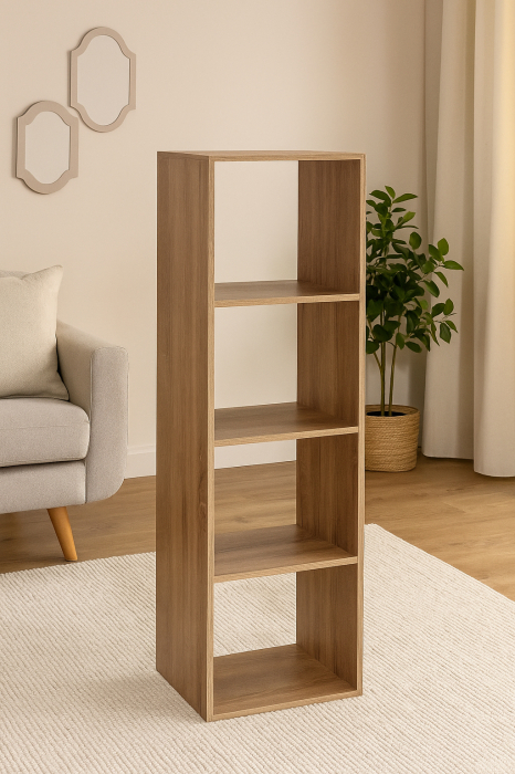 Biblioteca 5Five Mix n&apos;Modul cu 4 compartimente, 35x32x134 cm, bej [4]