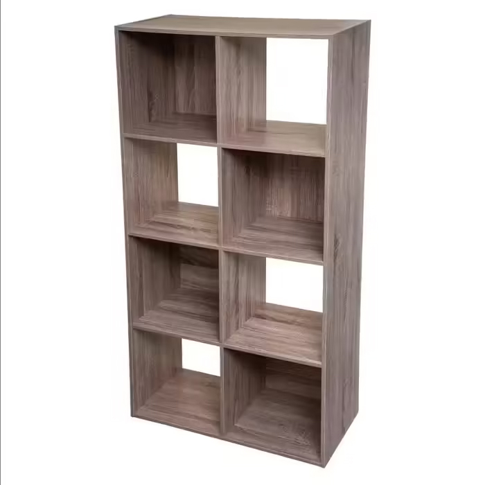Biblioteca 5Five Mix n&apos;Modul cu 8 compartimente, finisaj natural, 67x32x134 cm, bej [3]