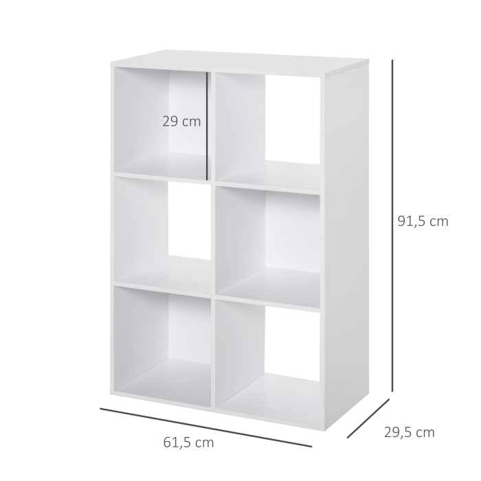  Biblioteca Alba - 6 Compartimente Cub 91,5×29,5×61,5 cm [3]