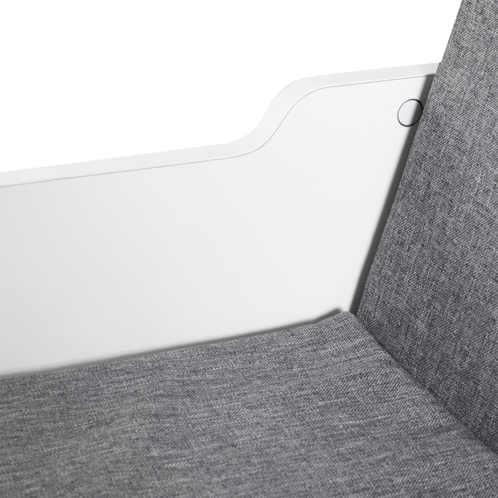  Biblioteca Raft 2 in 1 cu Perne Moi si 6 Compartimente, Mobilier Multifunctional pentru Carti si Jocuri, Raft cu 6 Cuburi pentru Living, Dormitor si Birou, 102x30x61 cm, Alb [9]