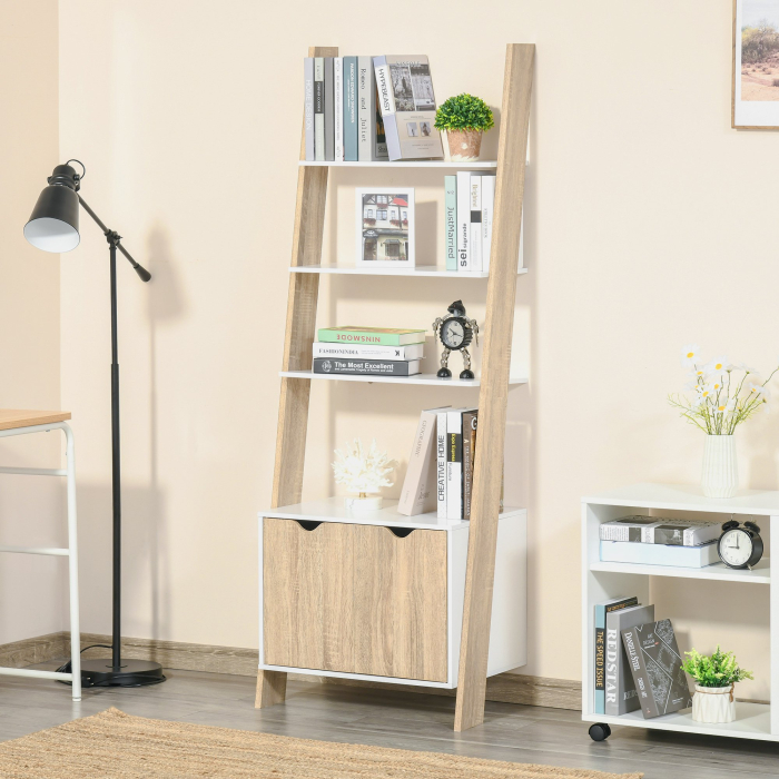  Biblioteca Stil Nordic Rafturi + Dulap [2]