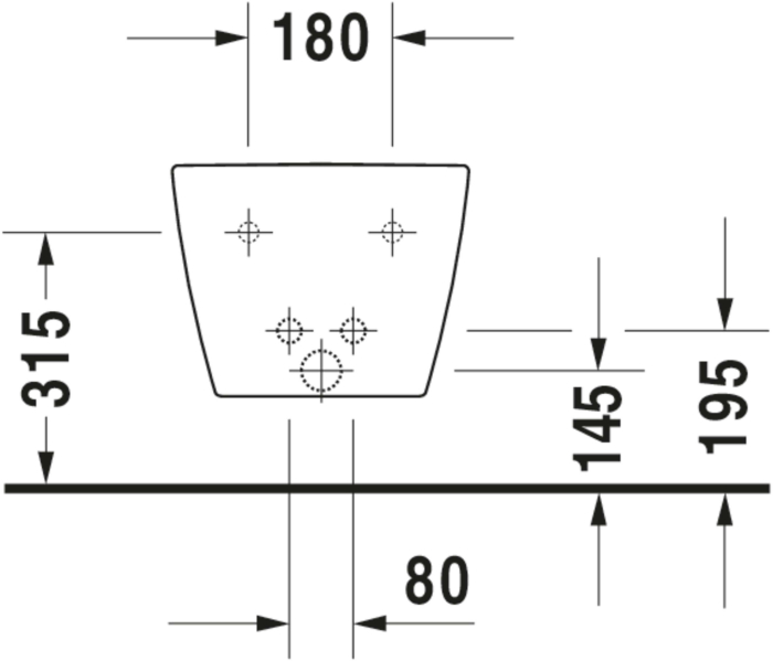 Bideu Duravit 2290150000, Me by Starck, montaj suspendat, zona montaj interior, elemente fixare ascunse, alb [7]