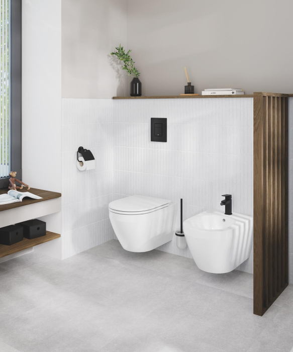Bideu Grohe 102487SH00, Euro Ceramic, pe perete, alb [12]