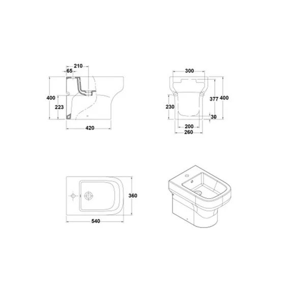 Bideu pe pardoseala Gala Mid BTW [3]