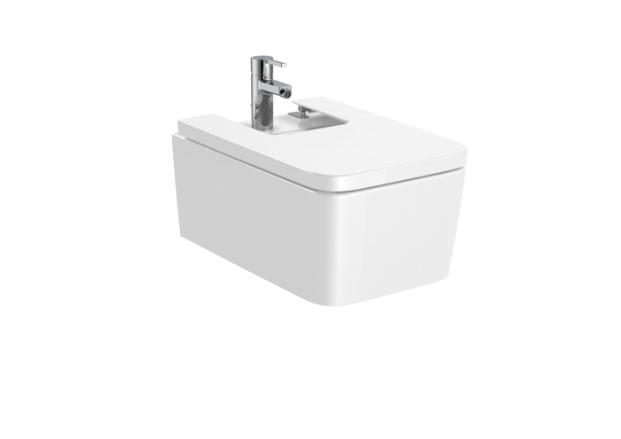 Bideu Roca A357535000, 560 mm, 370 mm, 290 mm, 1 nr orificii baterie, suprafata antiaderent, suspendat, Alb [2]