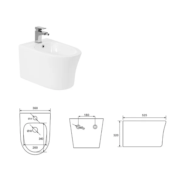 Bideu suspendat Fluminia Isolda [3]