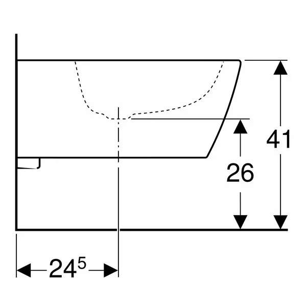Bideu suspendat Geberit iCon Square [4]