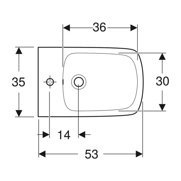 Bideu suspendat Geberit Selnova Square alb lucios [4]