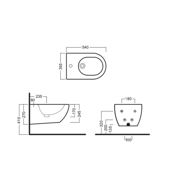 Bideu suspendat Hatria, Fusion, alb, 00Y1D901 [2]
