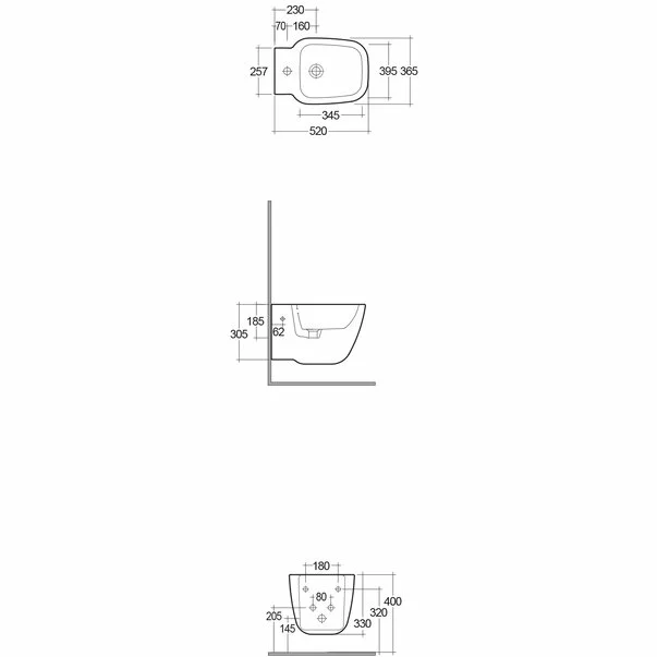 Bideu suspendat Rak Ceramics One [3]
