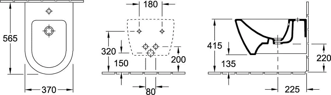 Bideu Villeroy & Boch Subway 2.0, suspendat, CeramicPlus, alb, 540000R1 [10]