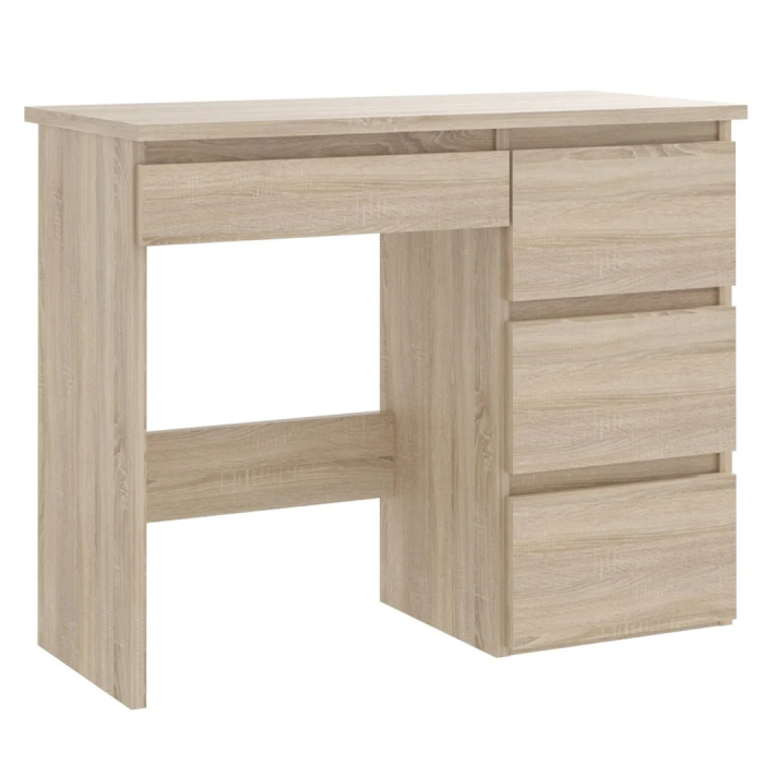 Birou calculator Beta 3 cu 4 sertare, 94x43x75 cm, finisaj sonoma [1]