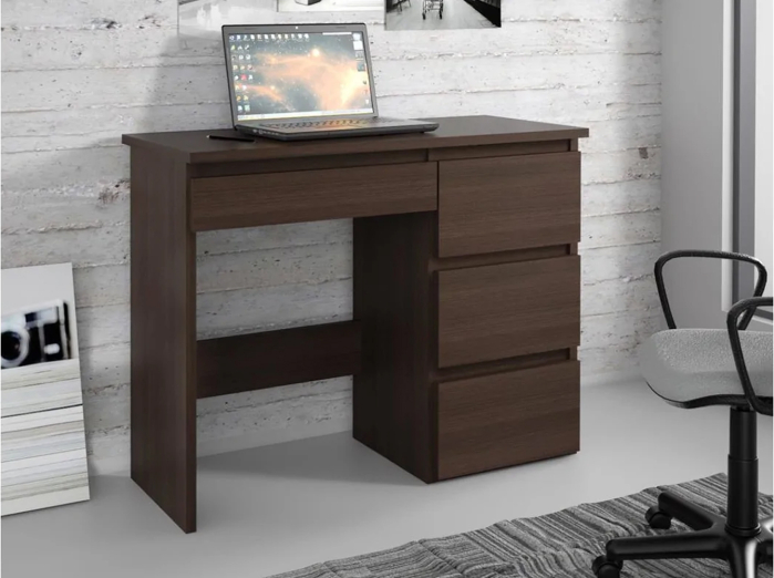 Birou calculator Beta 3 cu 4 sertare, 94x43x75 cm, finisaj wenge [2]