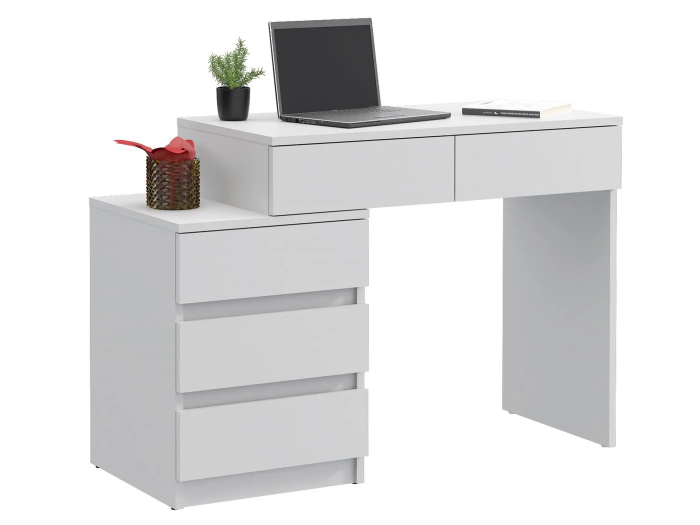 Birou compact Gamma T1 cu 5 sertare, 90x47x78 cm, montaj stanga/dreapta [3]