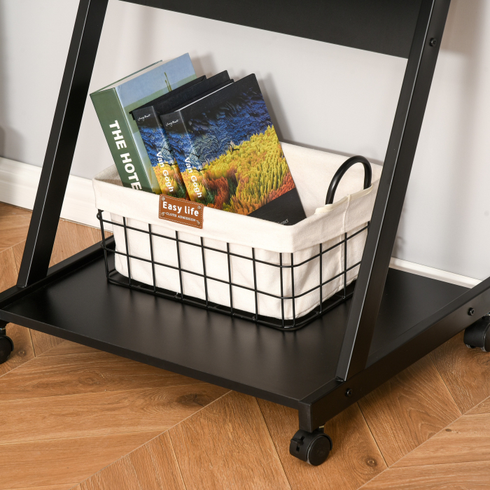  birou cu suport pentru PC si tastatura, negru [9]