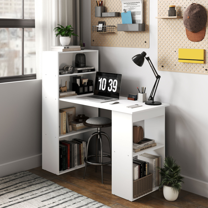  birou modern cu biblioteca 120x55x120cm [7]