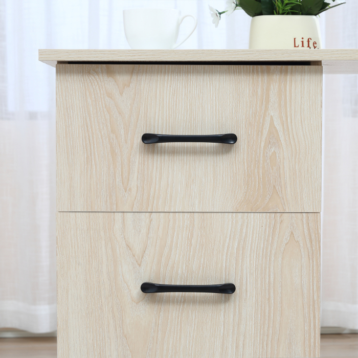  Birou pentru calculator modern, pentru camera, cu 3 setare si 3 rafturi din lemn pentru casa si birou 120x49x72cm [6]