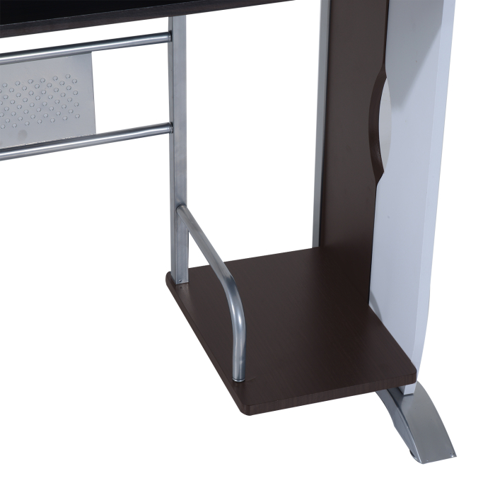  Birou pentru PC cu Sertare in Lemn, 100x52x75cm, Maro [8]