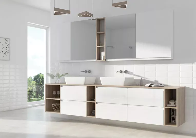 Blat lavoar Cersanit Moduo, 100 x 45 cm, MDF, mat, maro, S590-024 [5]