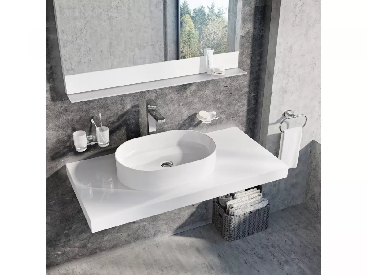 Blat lavoar Ravak Moon, 1000 x 550 x 70 mm, mat, alb, X000000840 [4]