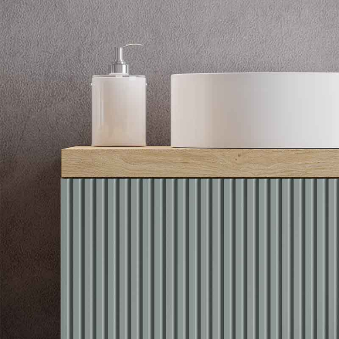 Blat mobilier baie Fluminia, 60x46cm, compatibil Genova 60, rovere naturale [3]