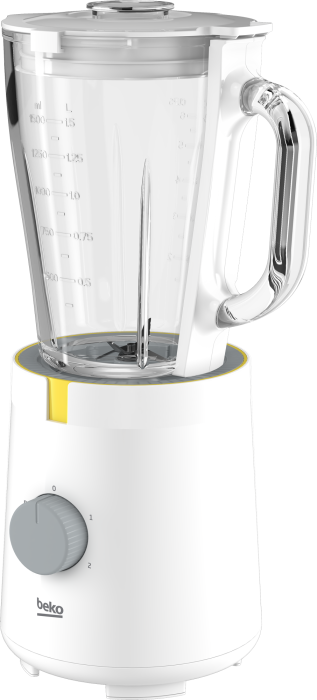 Blender Beko TBN62608W, 600 W, 1.5 L, 2 viteze, Functie zdrobire gheata, Alb [2]