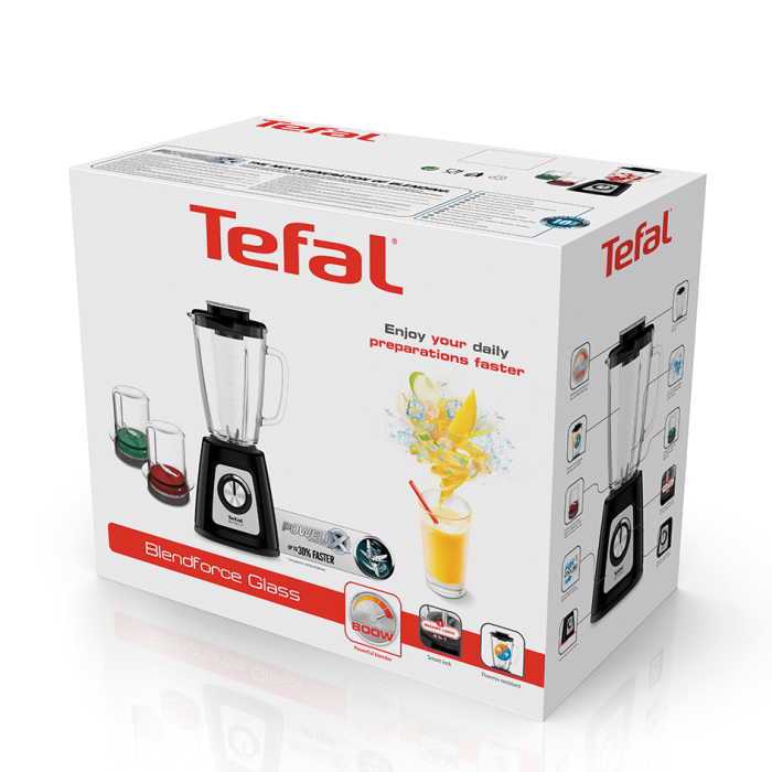 Blender BlendForce 2 BL438831, tehnologie Powelix, 800 W, 6 lame inox, 3 programe inteligente, Air Cooling, Smart Lock,  Easy Safety, Easy Clean, 2 ac [11]