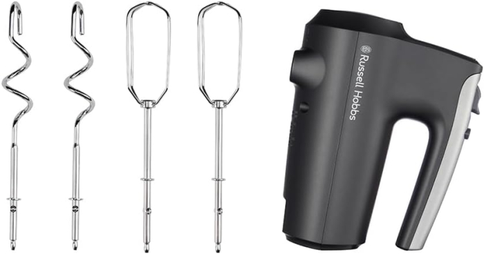 Blender de mana 3 in 1 Russell Hobbs 27141-56 Desire, 500W, 2 viteze + puls, vas tocare 500ml, fara BPA, Gri Carbune Mat [9]