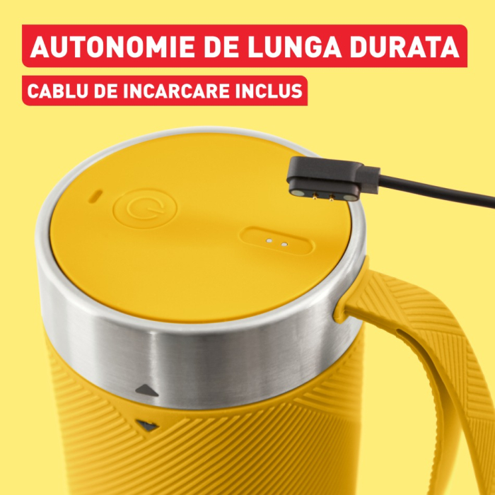 Blender portabil Tefal Lightmix BL1C0230, 300 ml, 2 lame, 20.000 rpm, acumulator 1200 mAh, rezultate in 40 secunde, pana la 11 cicluri per incarc [12]