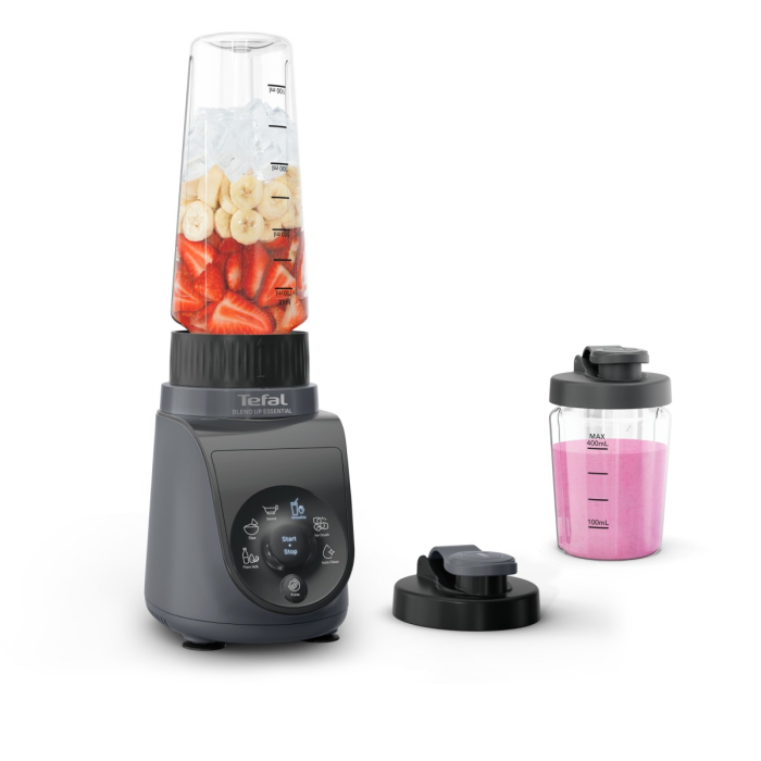 Blender Tefal Blend Up Essential BL1EHBF0, 800 W, 0.6 L, tehnologie Powelix, 4 lame inox, 6 programe automate, functie autocuratare, negru [7]