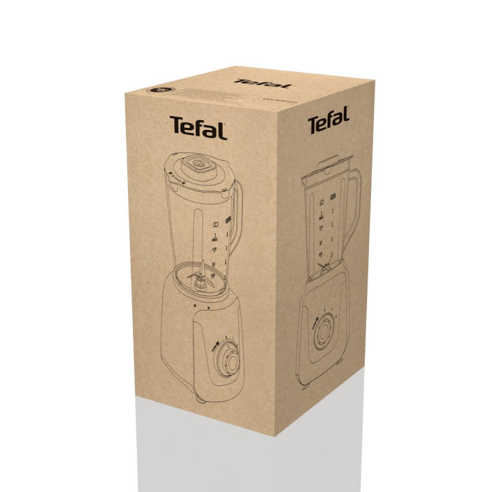 Blender Tefal Blendforce Essential BL4118F0, 450 W, 1 L, 2 trepte viteza, 4 lame inox, tocator inclus, functie zdrobire gheata, negru [12]