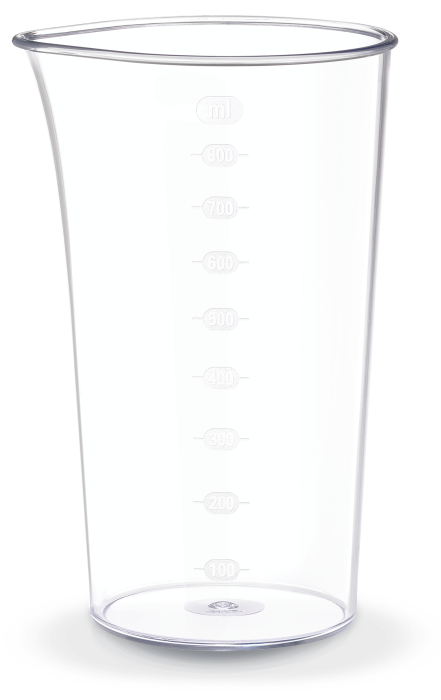Blender vertical DailyMix HB533138, 600 W, o treapta de viteza, tocator 0.5 L, tel, protectie antistropire, maner ergonomic, recipient 0.8 L, alb [4]