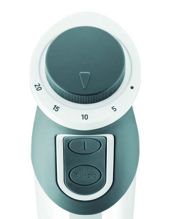 Blender vertical OptiChef 2 in 1 HB641138, 800 W, Tehnologie Powelix, 10 viteze, tocator 0,5l, pahar 0,8l, functie Turbo, alb  [7]