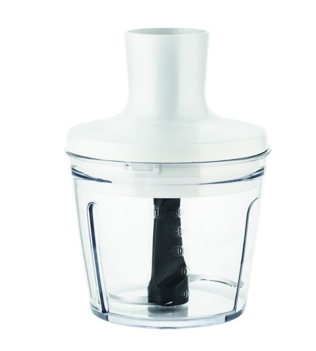 Blender vertical OptiChef 2 in 1 HB641138, 800 W, Tehnologie Powelix, 10 viteze, tocator 0,5l, pahar 0,8l, functie Turbo, alb  [3]