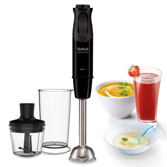 Blender vertical OptiChef 2 in 1 HB641838, 800 W, 10 trepte de viteza, functie Turbo, tocator 0.5 L, protectie antistropire, maner antialunecare, [2]