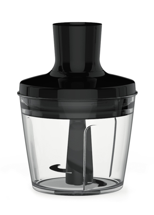 Blender vertical OptiChef 2 in 1 HB641838, 800 W, 10 trepte de viteza, functie Turbo, tocator 0.5 L, protectie antistropire, maner antialunecare, [4]