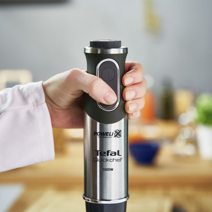 Blender vertical Quickchef 3 in 1 HB656838, 1000 W, tehnologie Powelix, 20 trepte de viteza, functie Turbo, tocator 0.5 L, tel, protectie antistr [10]