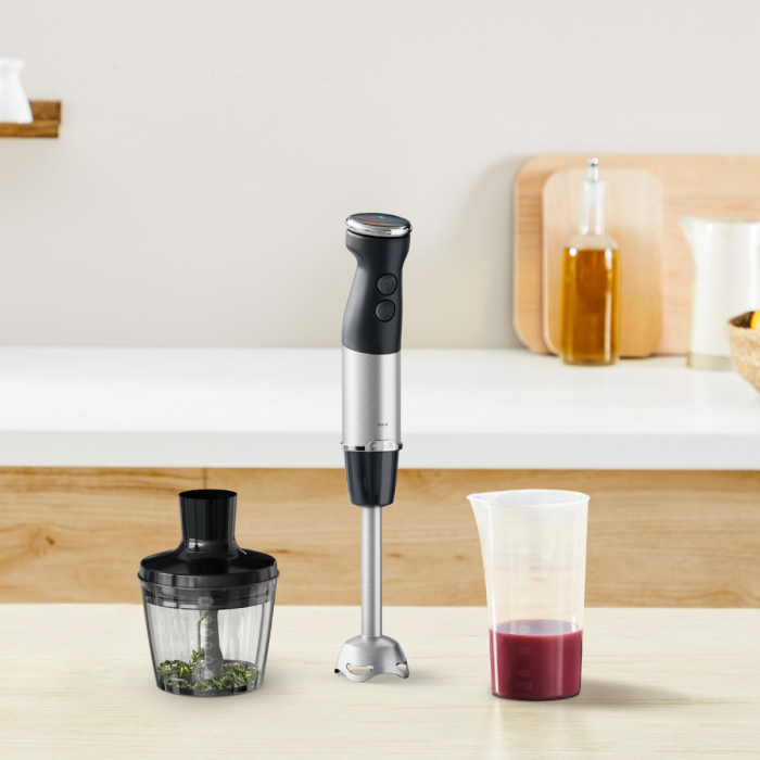 Blender vertical Tefal Quickchef+ HB672830, 1000 W, tehnologie Powelix, functie turbo, 20 viteze, mod silentios, tocator 0.5 L, recipient 0.8 L, negru [3]