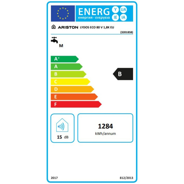 Boiler electric Ariston Lydos Eco 50, 1800 W, 50l, Tehnologie WaterPlus, Display digital, Eco Evo, T-MAX, TitanShield, Rezervor emailat cu Titan, Alb [7]